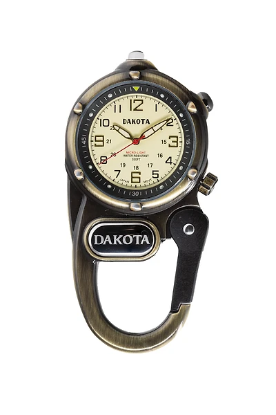 Miniclip Microlight - Antique Brass Case Cream Dial