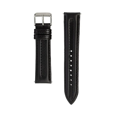 20mm Black Ridged Oil Tanned