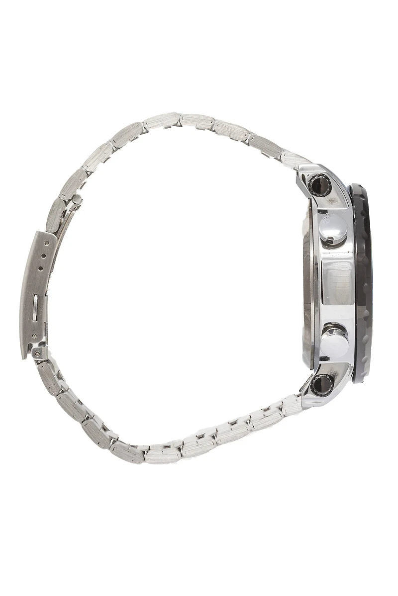 Dress Ana Digi 3 Eye - Silver Reverse LCD
