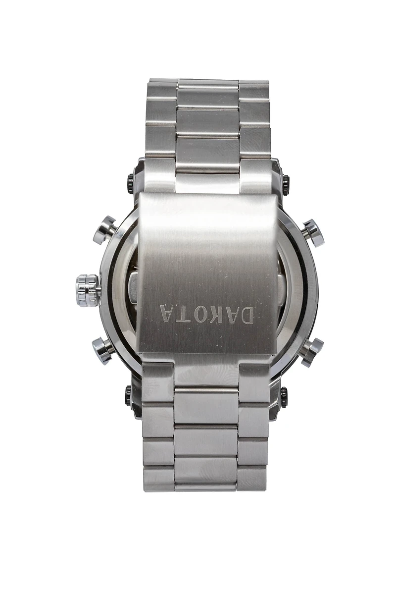 Dress Ana Digi 3 Eye - Silver Reverse LCD