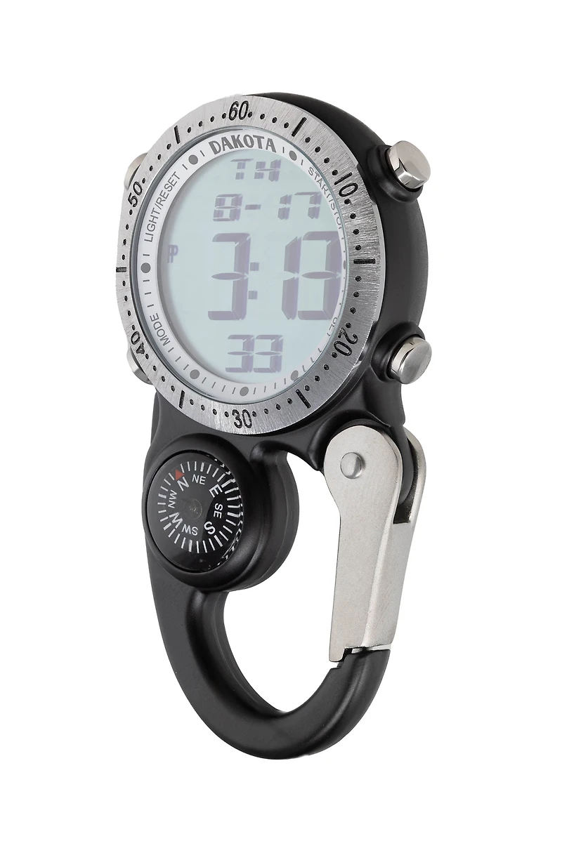 Digiclip - Black Case Silver Bezel LCD