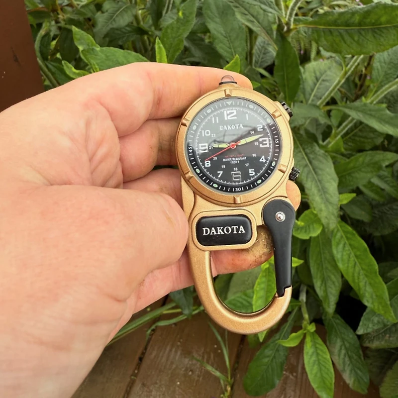 Miniclip Microlight - Army Brown with Black Dial