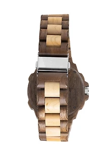 Wood Spider - Walnut Case. Maple Dial. Walnut/Maple Band