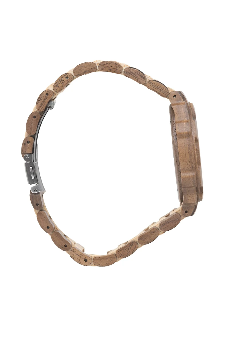 Wood Spider - Walnut Case. Maple Dial. Walnut/Maple Band