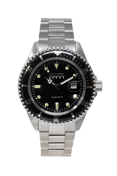 Steel 1000ft - 42mm - Stainless Steel Black Dial