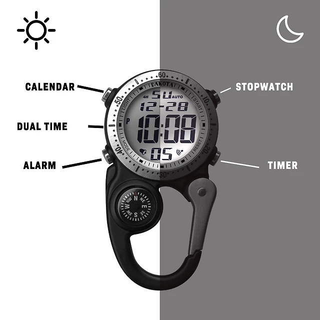 Digiclip - Black Case Silver Bezel