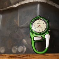 Miniclip Microlight - Green with Cream Dial