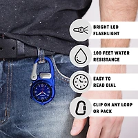 Miniclip Microlight - Blue Case with Blue Dial