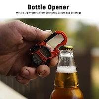 Digital Cage Clip Bottle Opener / Orange Case - Black Accents