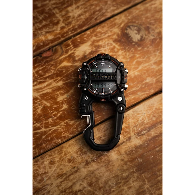 Digital Cage Clip Bottle Opener / Black Case - Orange Accents