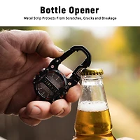 Digital Cage Clip Bottle Opener / Black Case - Orange Accents