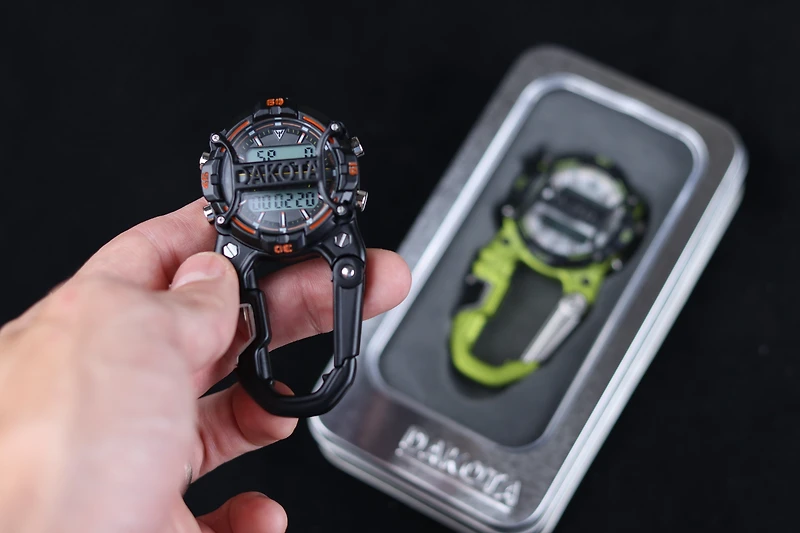 Digi Cage Clip / Black Case - Orange Accents