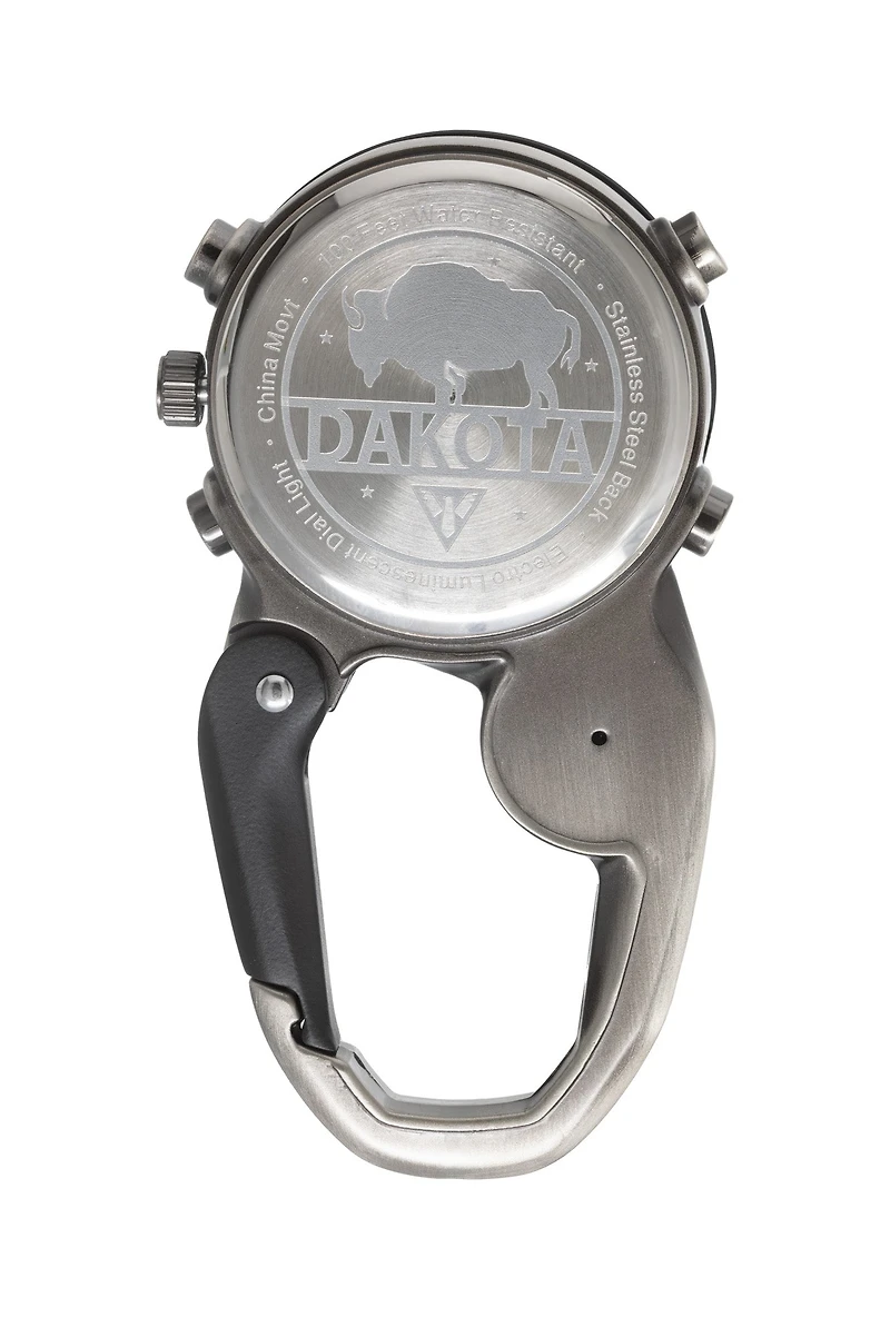 Ana Digi Miniclip - Antique Silver Case with White Dial and Normal LCD