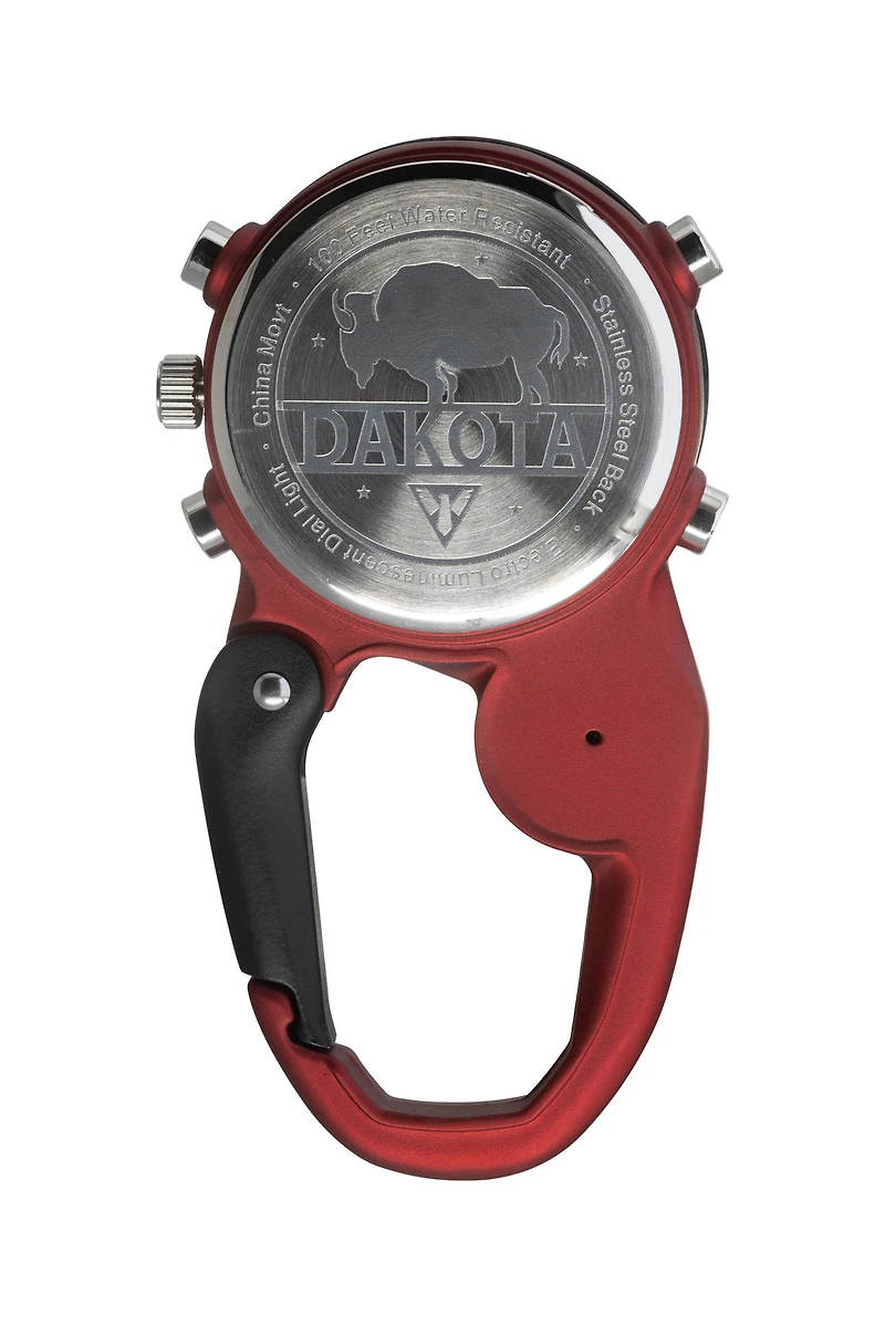Ana Digi Miniclip - Red Case with Red/Black Dial and Normal LCD