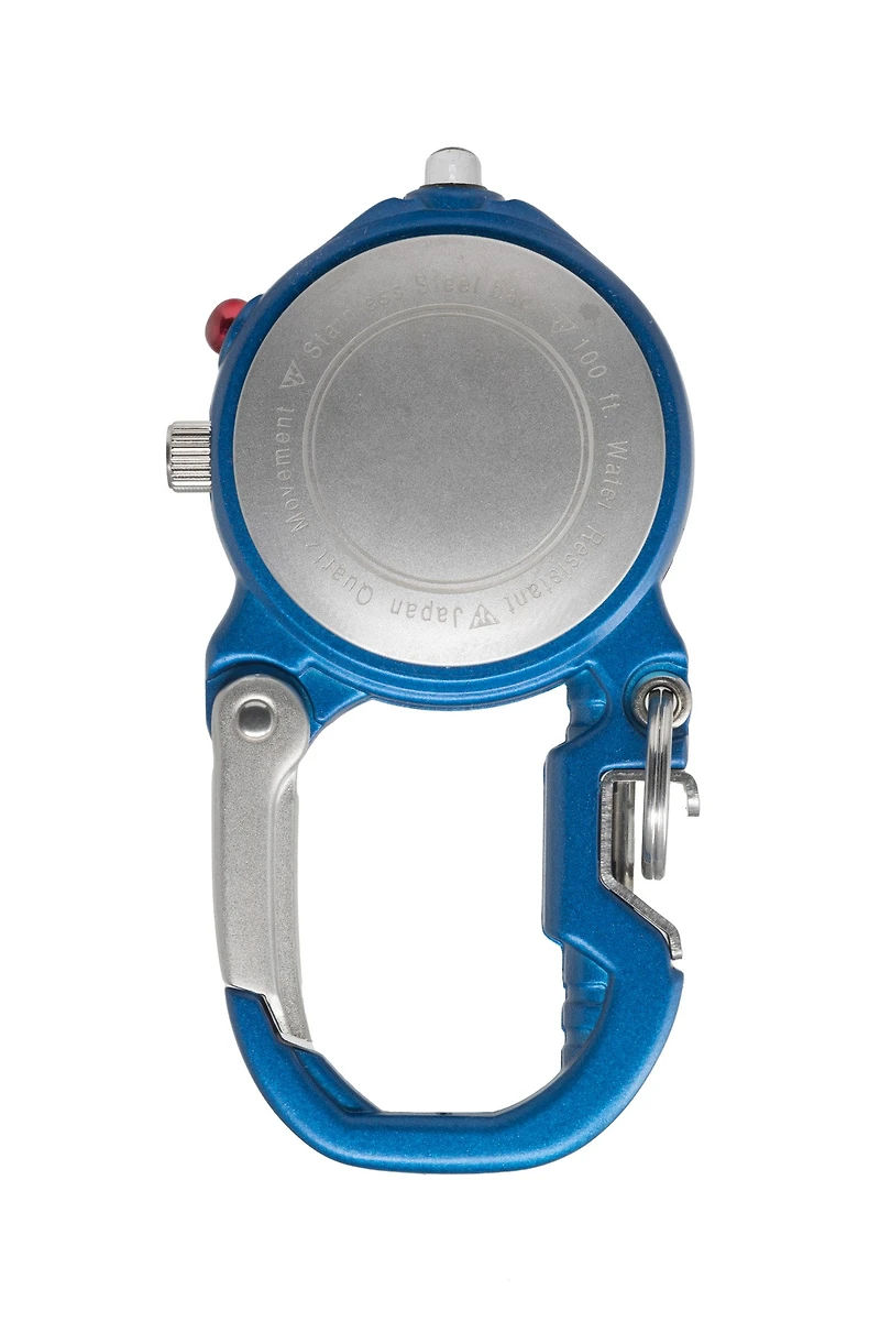 Bottle Opener Miniclip Microlight - Blue/Black Case Ivory Dial