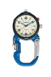 Bottle Opener Miniclip Microlight - Blue/Black Case Ivory Dial