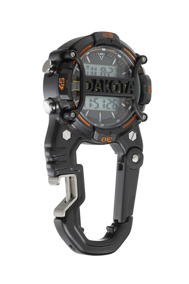 Digi Cage Clip / Black Case - Orange Accents