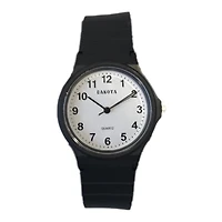 Everyday Plastic Sport - Easy Read - Black Case/White Dial