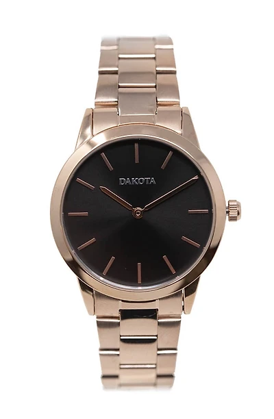 Midsize Sunray - Rose Gold Case/Band Black Dial