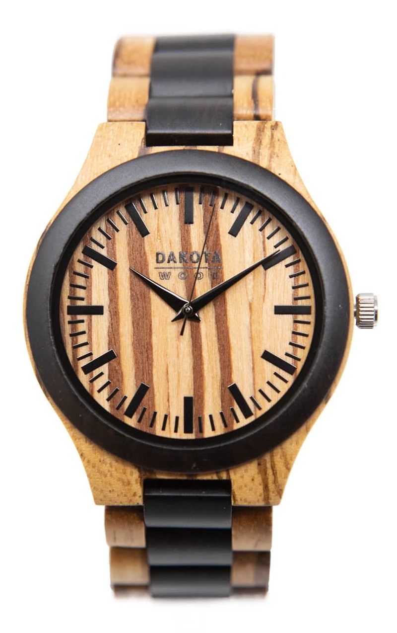 Zebra Dial - Zebrawood/Ebonywood Case and Band