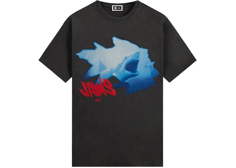 Kith x JAWS Shipwreck Vintage Tee Black