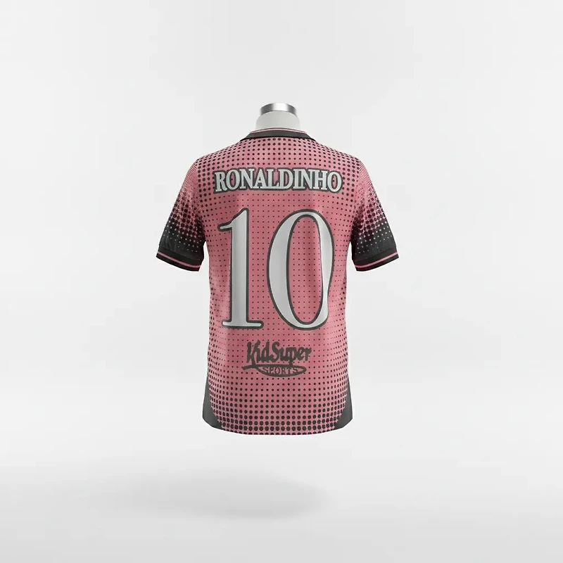 Kidsuper Ronaldinho Pink Soccer Jersey