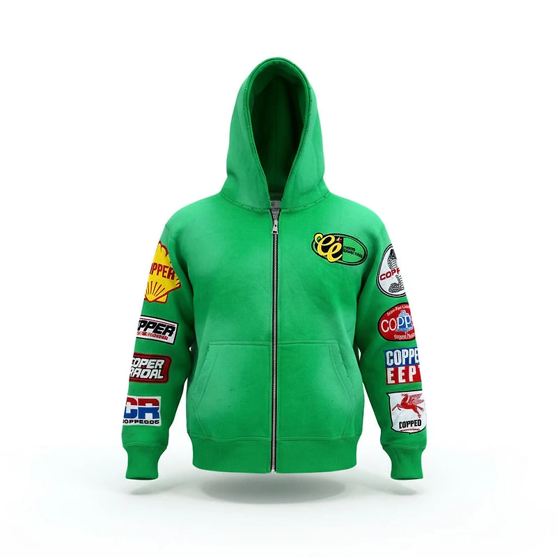 COPPED Motor Sports Zip-Up Hoodie