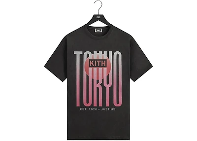 Kith Tokyo Classic Logo Vintage Tee Black