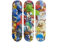 Kith x Marvel Capcom Triptych Set of 3 Skateboard Deck