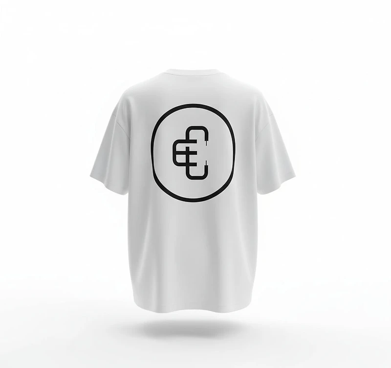 COPPED Seamless Tee Single Layer White Black Logo