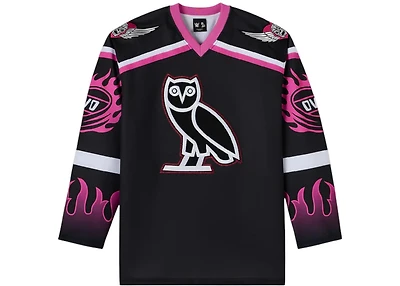 OVO x WWE The Hitman Hockey Jersey Black