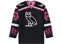 OVO x WWE The Hitman Hockey Jersey Black