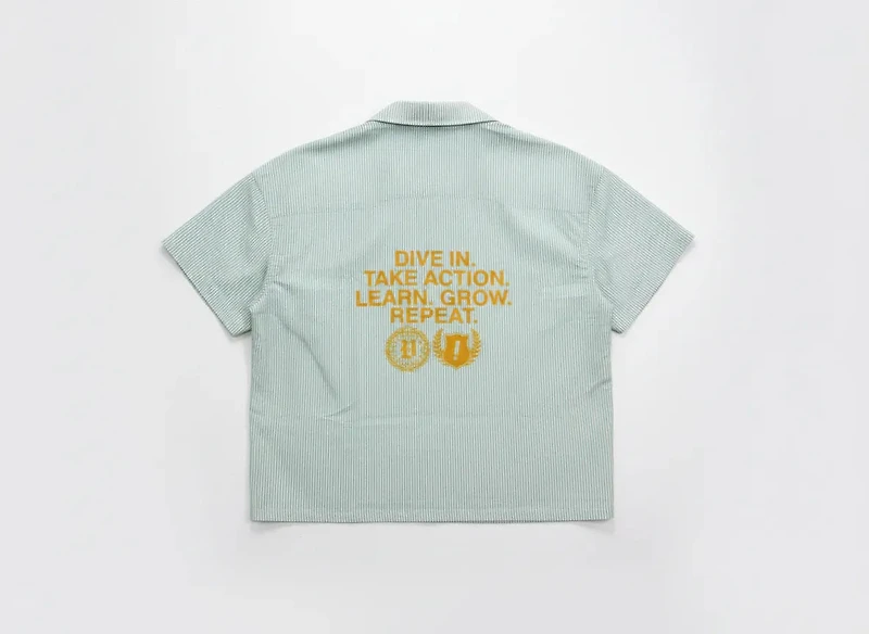 V!llage Green Button Up Top