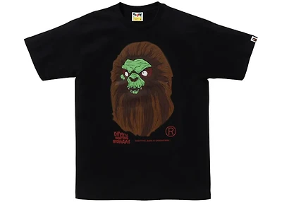BAPE A Bathing Ape Horror Mad Face Tee Black