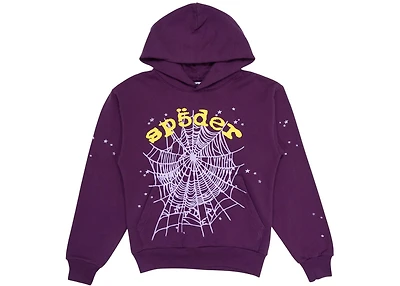 Sp5der Star OG Web V2 Hoodie Purple