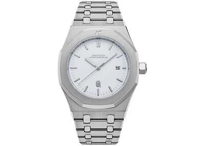 BAPE Type 9 BAPEX Watch (SS25) Silver
