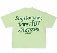 V!LLAGE BRAILLE GREEN TEE