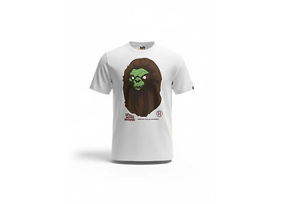 BAPE Horror Mad Face Tee White
