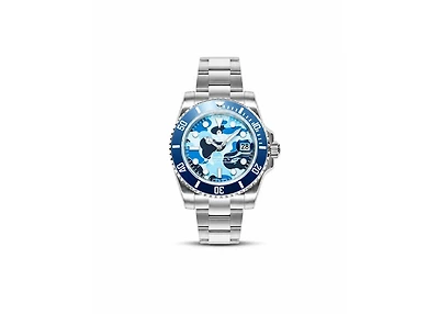 Bapex Type 1 Blue Camo Watch