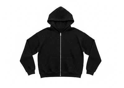 Mani Lightweight Rhinestone Zip-Up Hoodie