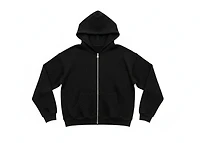 Mani Lightweight Rhinestone Zip-Up Hoodie Black/Black