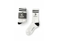 Copped White / Black Mid Socks 3-Pack