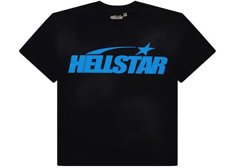 Hellstar Classic T-shirt (Gel Print) Black/Blue