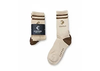 Copped Tan / Brown Mid Socks 3-Pack