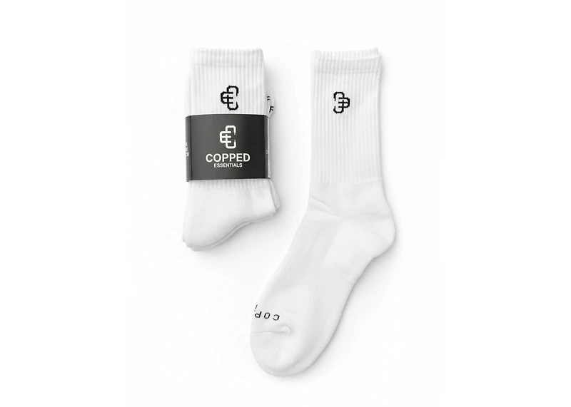 COPPED High Socks White (4 Pack)