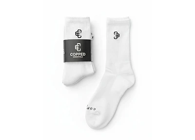 COPPED High Socks White (4 Pack)
