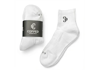 COPPED Low Socks White (4 Pack)