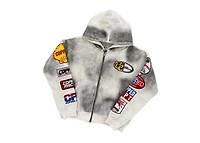 COPPED Motor Sports Zip-Up Hoodie White