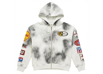 COPPED Motor Sports Zip-Up Hoodie White