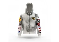 COPPED Motor Sports Zip-Up Hoodie White